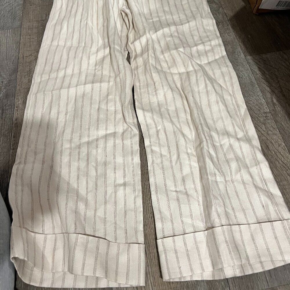 Matin wide leg linen striped pants 6 - Picture 2 of 9